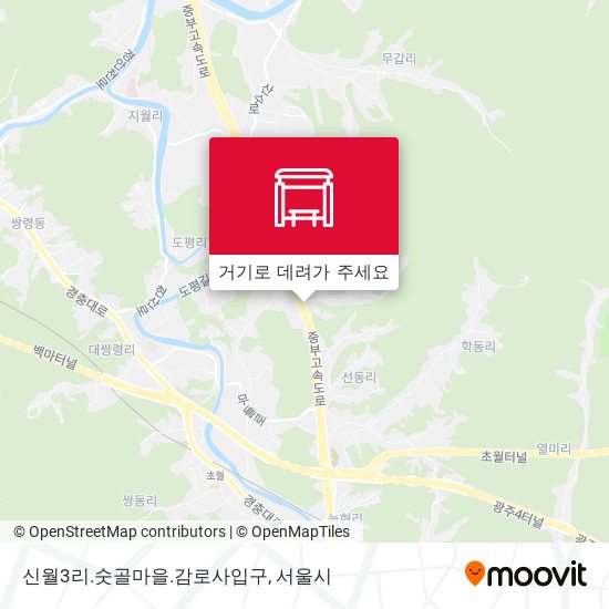 신월3리.숫골마을.감로사입구 지도