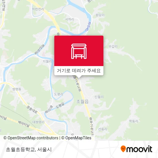 초월초등학교 지도