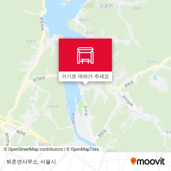 퇴촌면사무소 지도