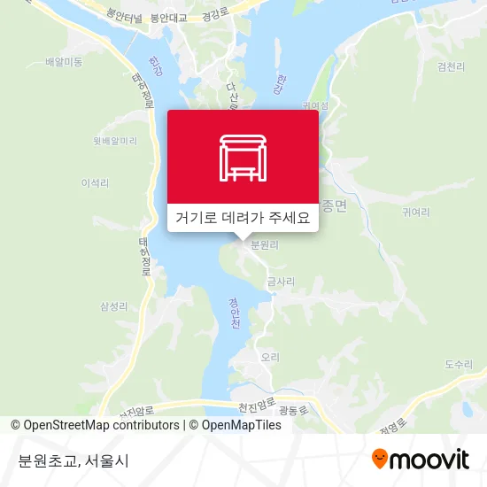 분원초교 지도