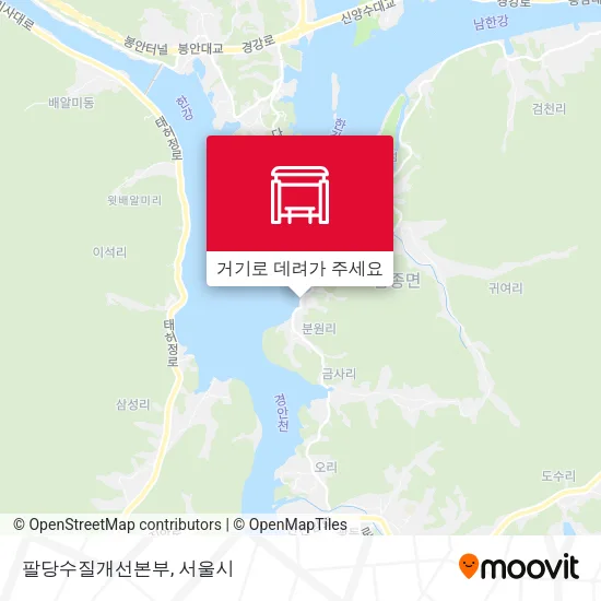 팔당수질개선본부 지도