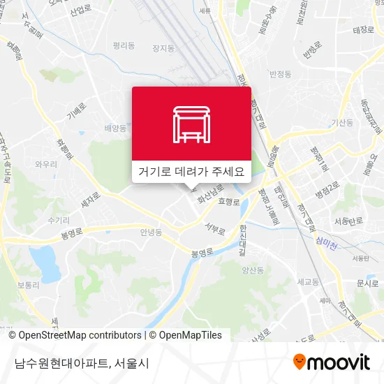 남수원현대아파트 지도