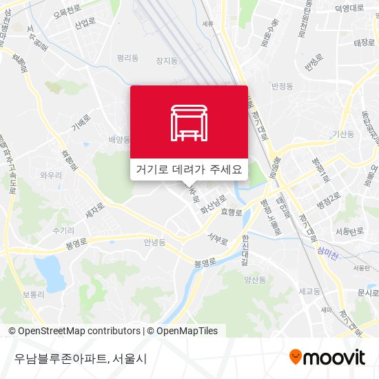 우남블루존아파트 지도