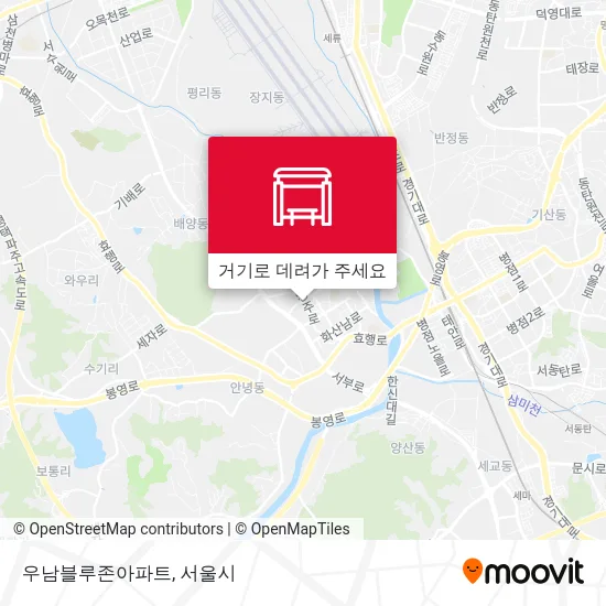 우남블루존아파트 지도