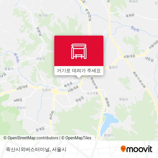 죽산시외버스터미널 지도