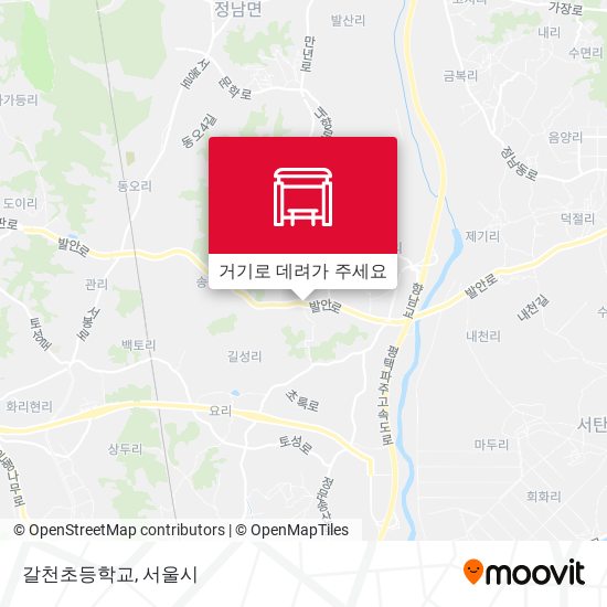 갈천초등학교 지도