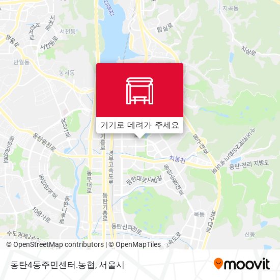 동탄4동주민센터.농협 지도