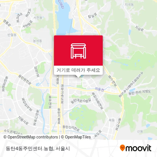 동탄4동주민센터.농협 지도