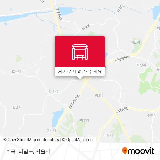 주곡1리입구 지도