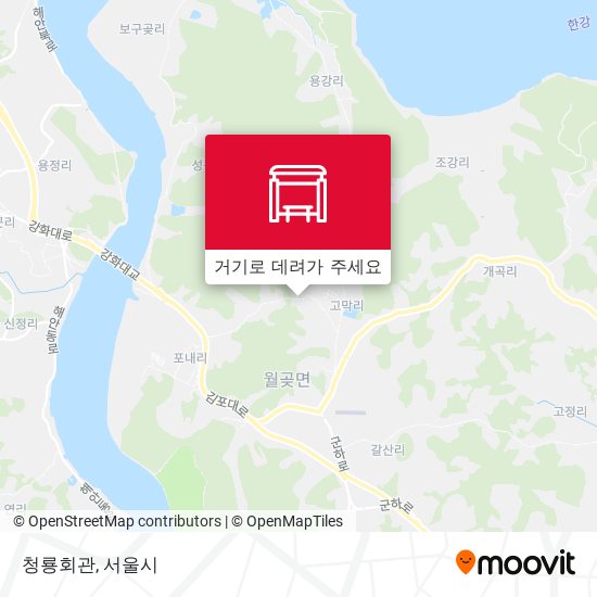 청룡회관 지도