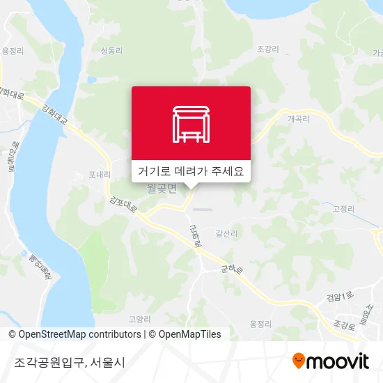 조각공원입구 지도
