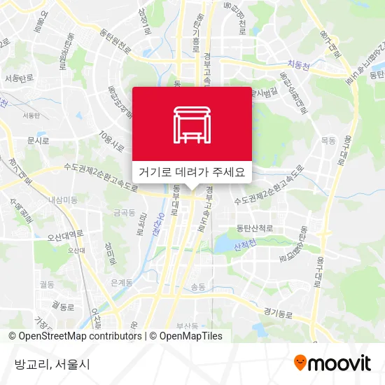 방교리 지도