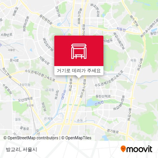 방교리 지도
