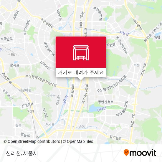 신리천 지도
