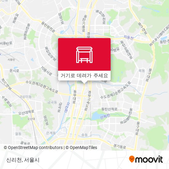 신리천 지도