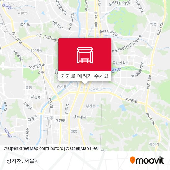 장지천 지도