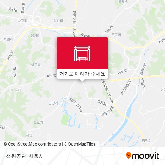 청원공단 지도
