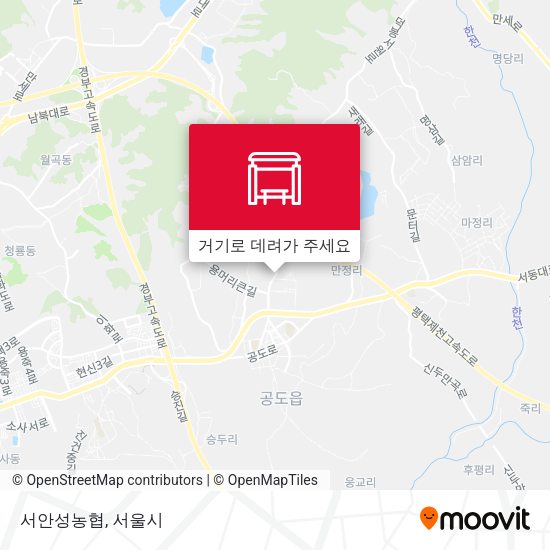서안성농협 지도