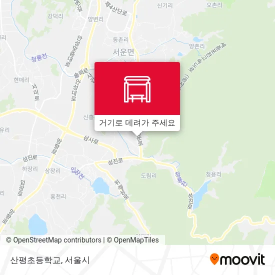 산평초등학교 지도