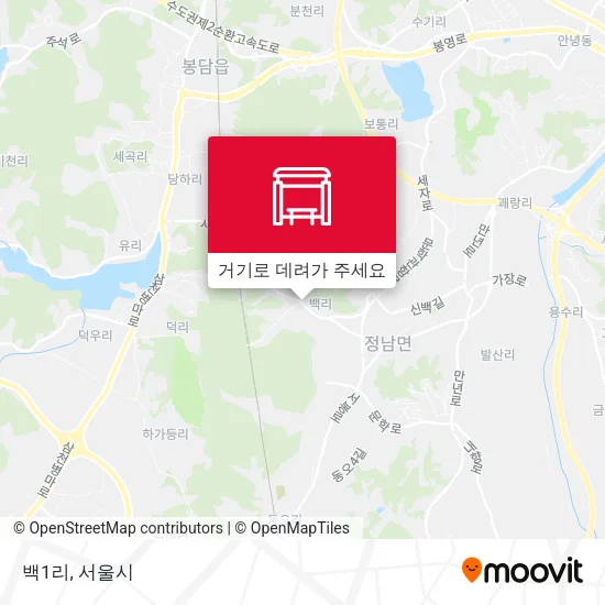 백1리 지도