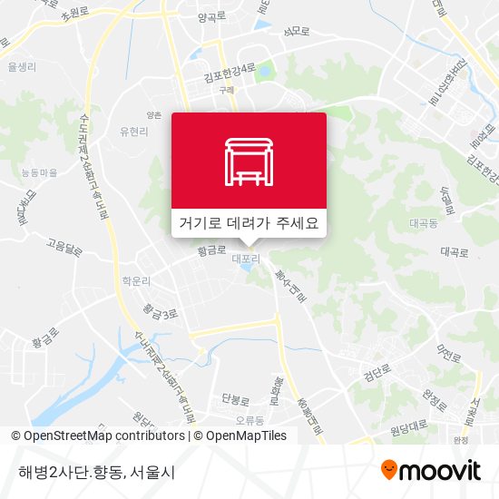 해병2사단.향동 지도