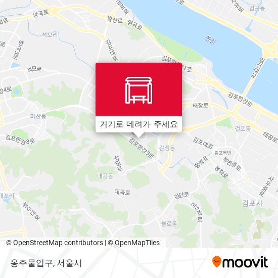 옹주물입구 지도