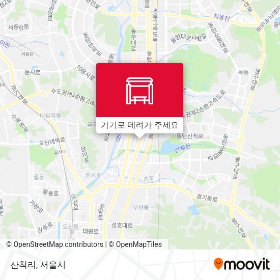 산척리 지도
