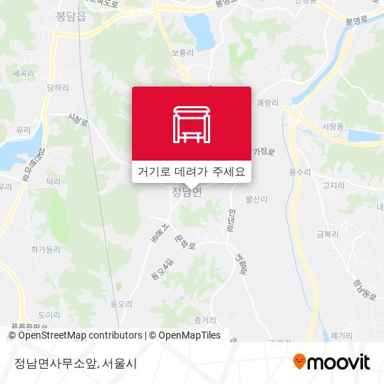 정남면사무소앞 지도