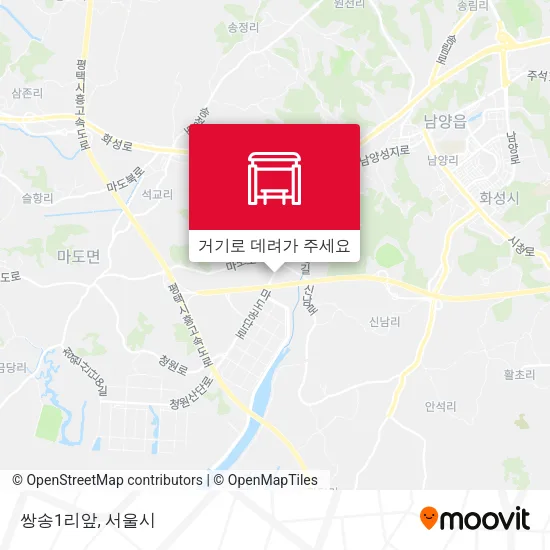 쌍송1리앞 지도