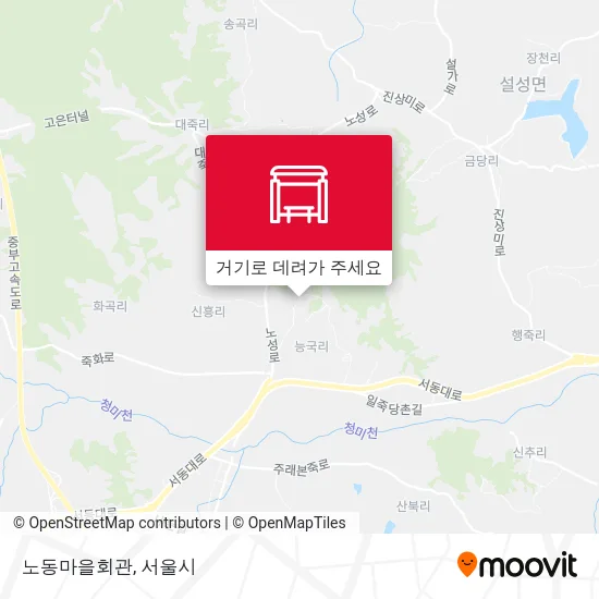 노동마을회관 지도