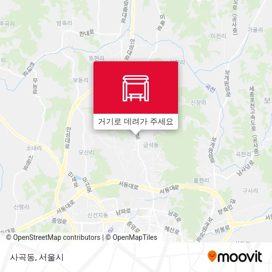 사곡동 지도