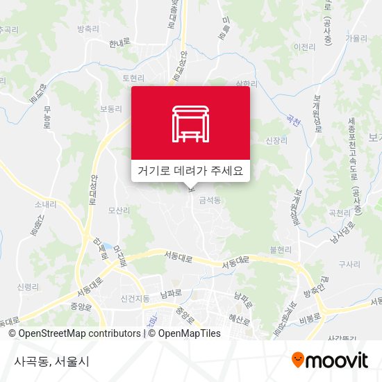 사곡동 지도