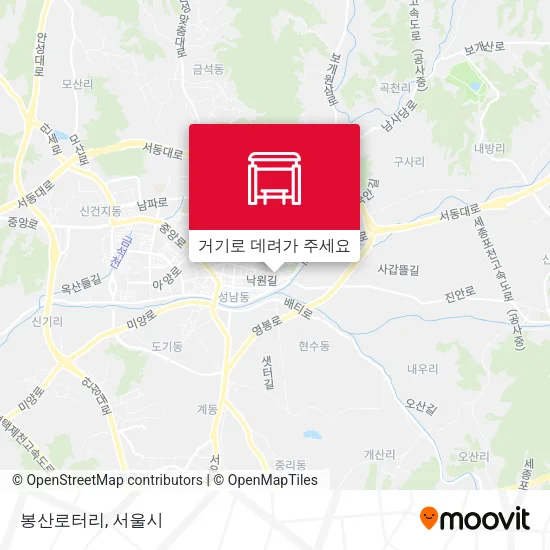 봉산로터리 지도