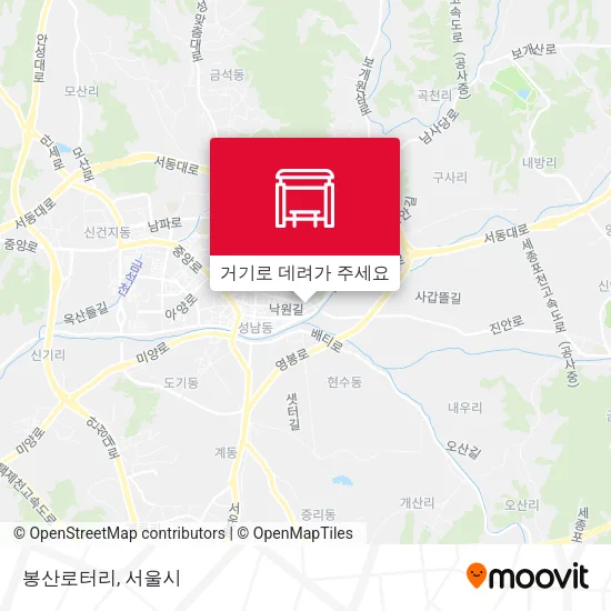 봉산로터리 지도
