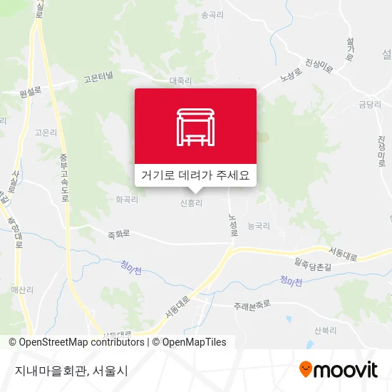 지내마을회관 지도