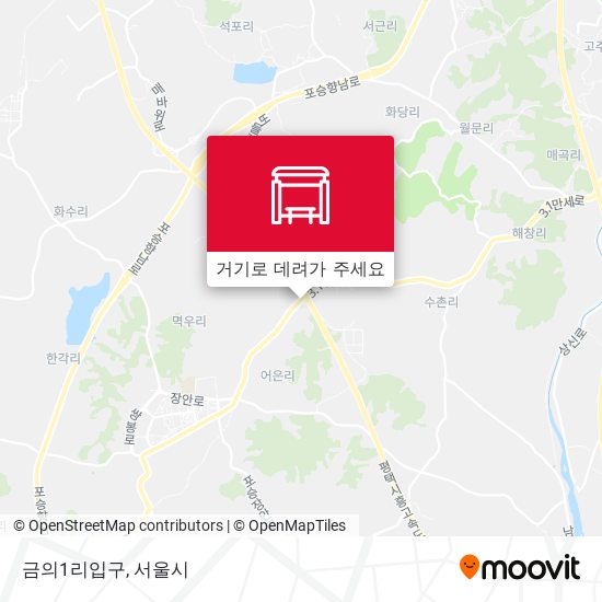 금의1리입구 지도