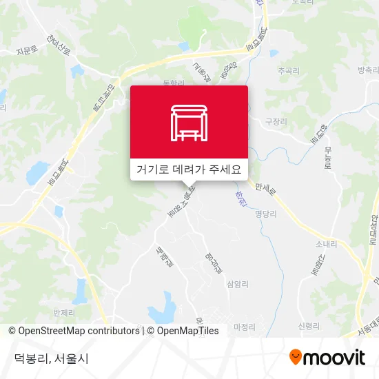 덕봉리 지도