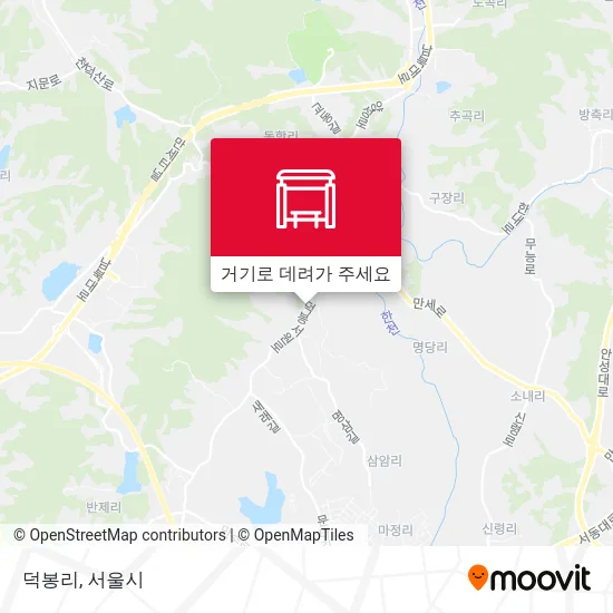 덕봉리 지도