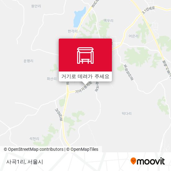 사곡1리 지도