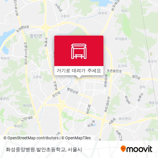 화성중앙병원.발안초등학교 지도