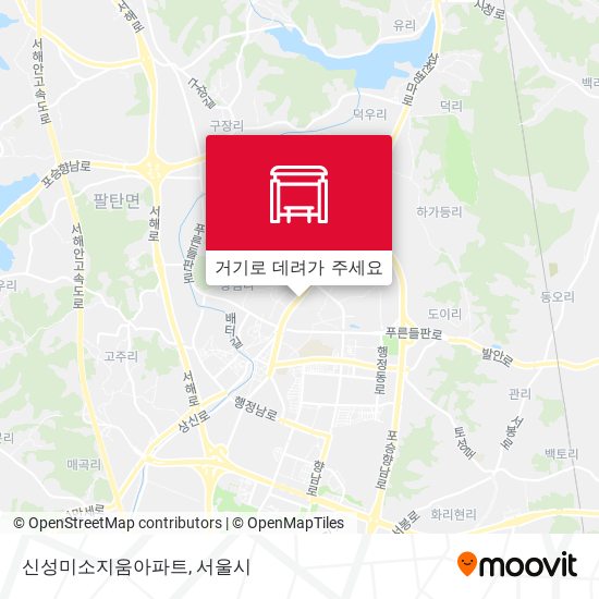 신성미소지움아파트 지도