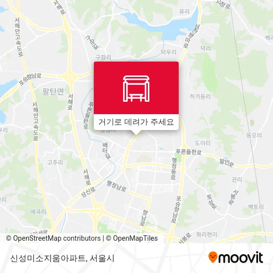 신성미소지움아파트 지도