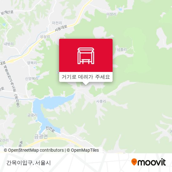 간목이입구 지도