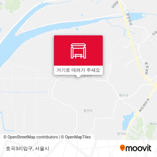 호곡3리입구 지도