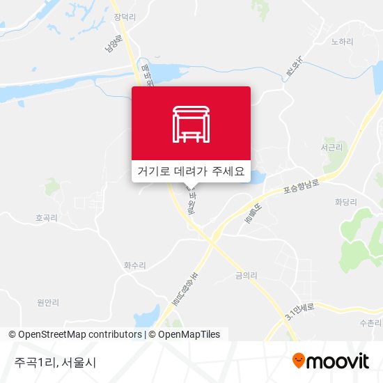 주곡1리 지도