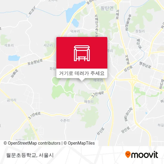 월문초등학교 지도