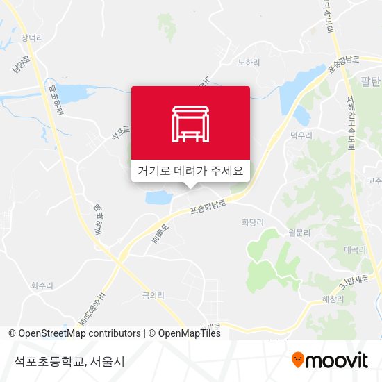 석포초등학교 지도