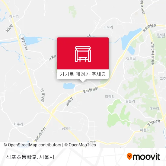 석포초등학교 지도