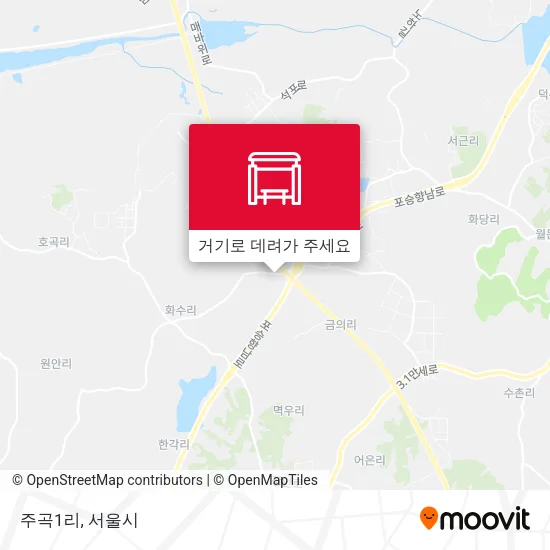 주곡1리 지도