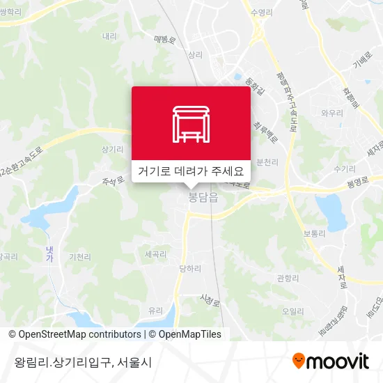 왕림리.상기리입구 지도
